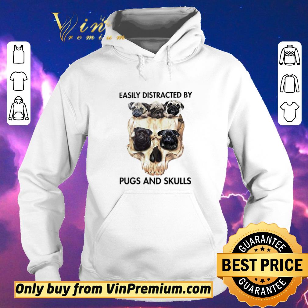 72108dd0 awesome skull easily distracted by pug and skulls shirt sweater 4 - Awesome Skull easily distracted by pug and skulls shirt sweater