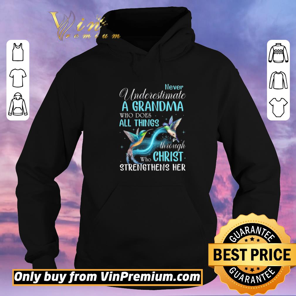 77c34658 awesome hummingbird never underestimate a grandma who does all things through shirt sweater 4 - Awesome Hummingbird Never Underestimate A Grandma Who Does All Things Through shirt sweater