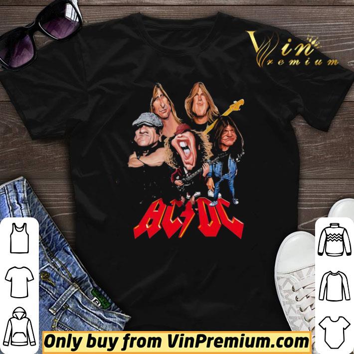 ACDC Band Hard Rock Members Cartoon shirt sweater