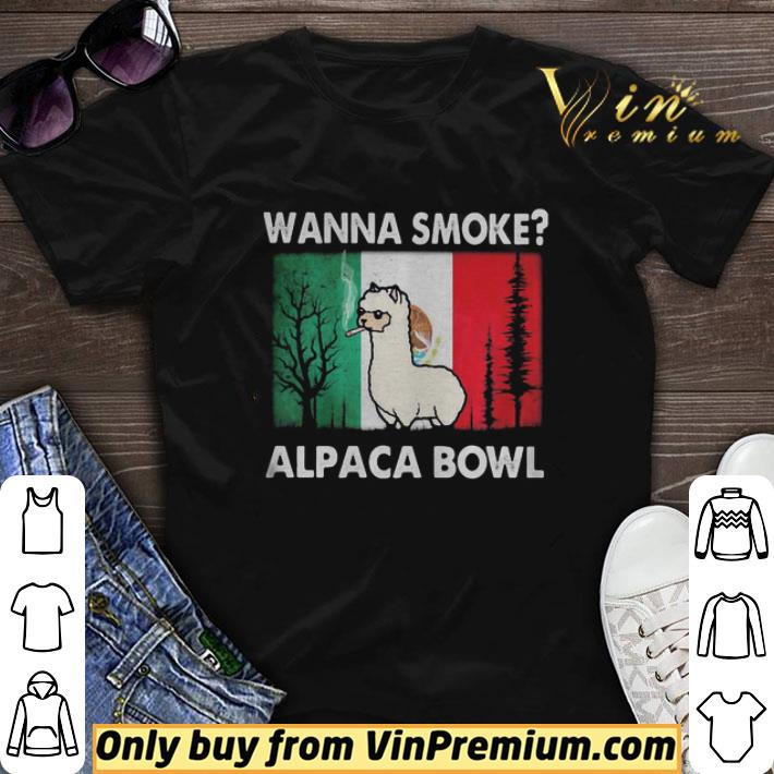 Wanna smoke alpaca bowl shirt sweater