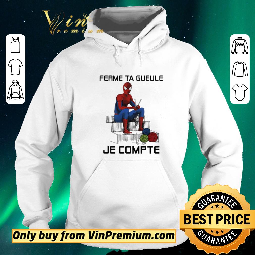 83a1ec3a pretty spider man ferme ta gueule je compte shirt sweater 4 - Pretty Spider Man ferme ta gueule Je compte shirt sweater