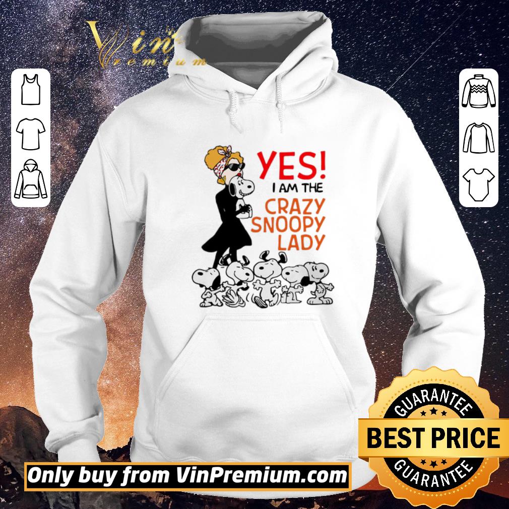 863721c0 hot yes i am the crazy snoopy lady shirt sweater 4 - Hot Yes i am the crazy snoopy lady shirt sweater