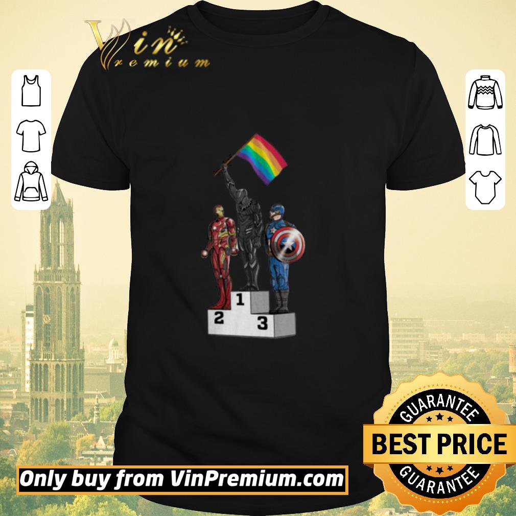 Awesome LGBT Black Panthers Olympics Iron Man Captain America shirt sweater