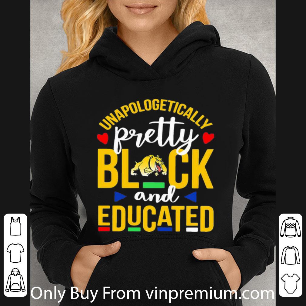 87612aae nice unapologetically pretty black and educated bowie state university shirt 4 - Nice Unapologetically Pretty Black And Educated Bowie State University shirt