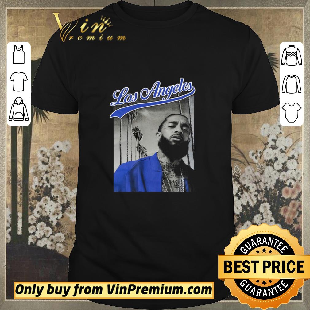 Top Nipsey Hussle Blue Los Angeles shirt sweater