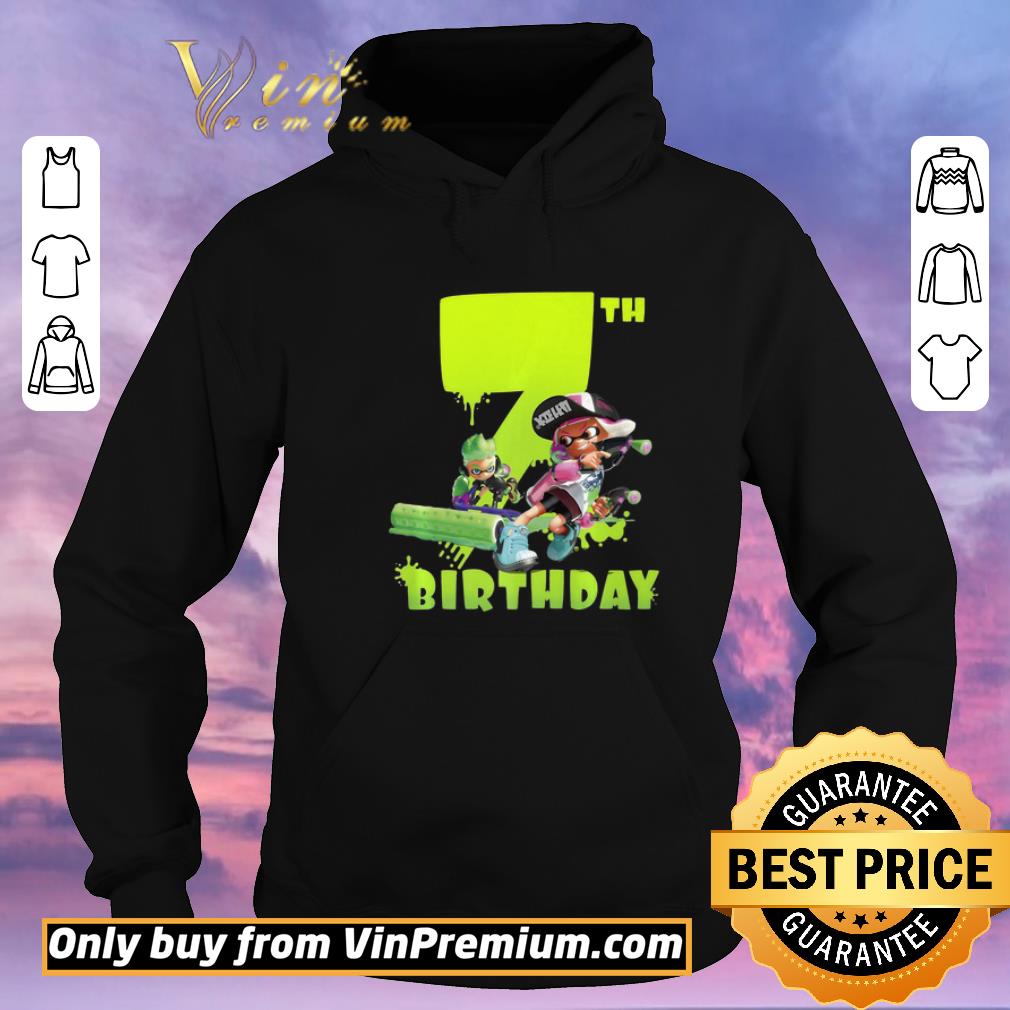 89411bf8 hot splatoon inkling 7th birthday green splatter portrait shirt sweater 4 - Hot Splatoon Inkling 7Th Birthday Green Splatter Portrait shirt sweater