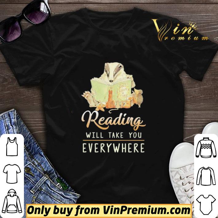 Animal reading will take you everywhere shirt sweater