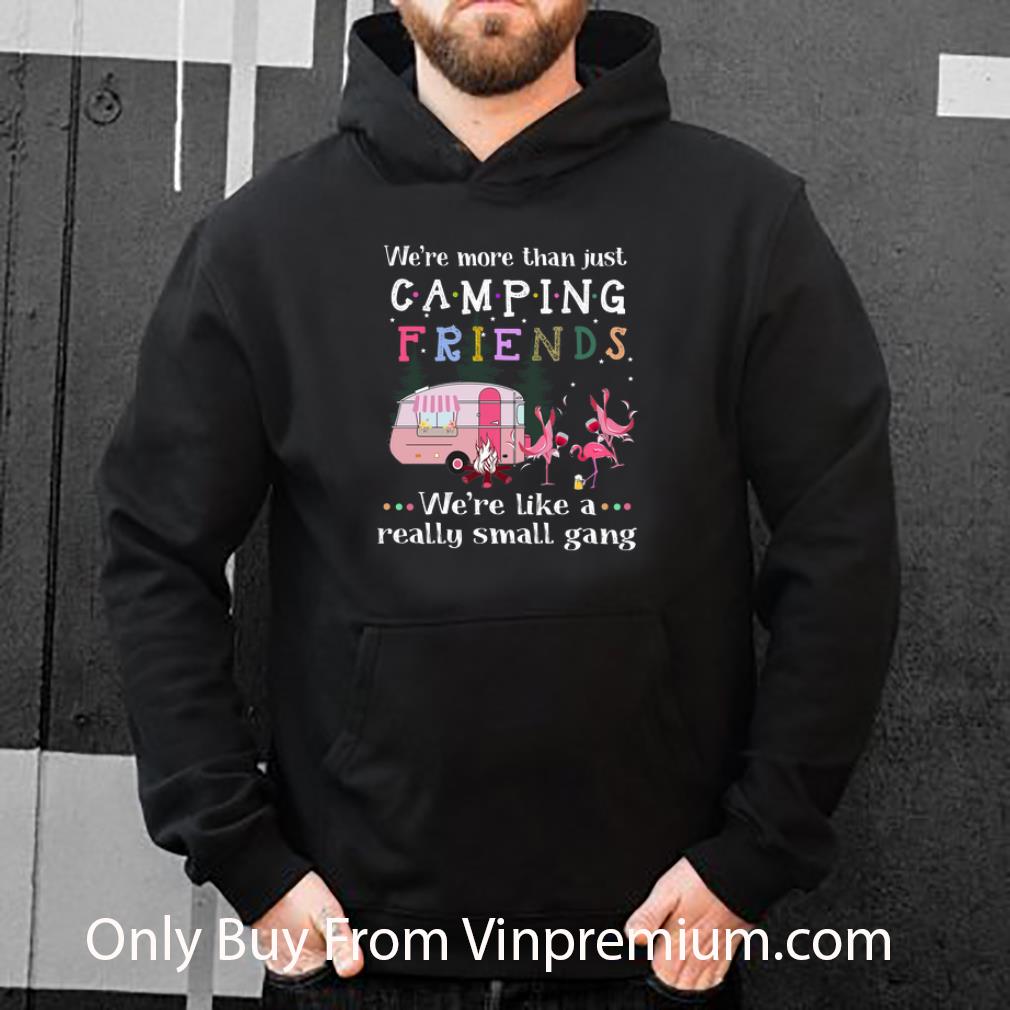 8f457b6b premium we re more than just camping friends we re like a really small gang flamingos shirt 4 - Premium We're More Than Just Camping Friends We're Like A Really Small Gang Flamingos shirt