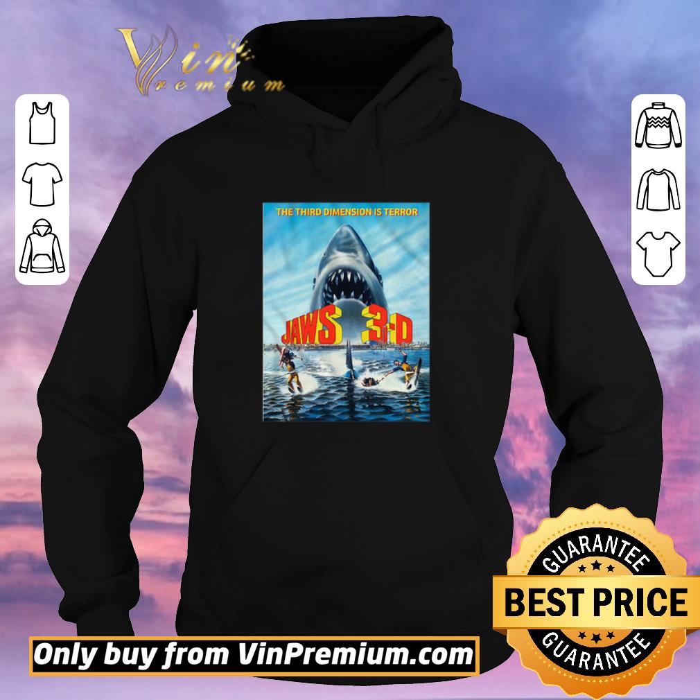 9055f49a official movie poster jaws 3 d shirt sweater 4 - Official Movie Poster Jaws 3-D shirt sweater