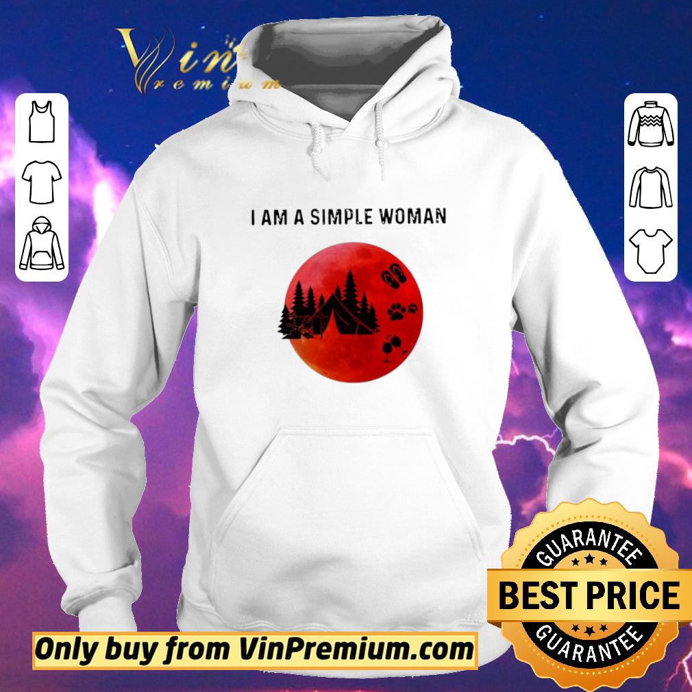 95713612 awesome i am a simple woman camping shirt sweater 4 - Awesome I Am A Simple Woman Camping shirt sweater