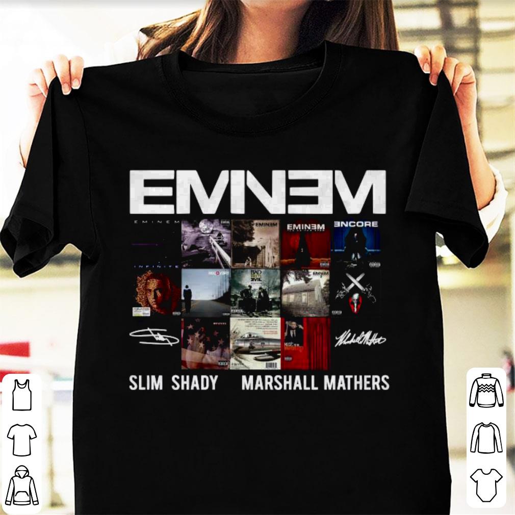 Hot Eminem Slim Shady Marshall Mathers Signatures Shirt