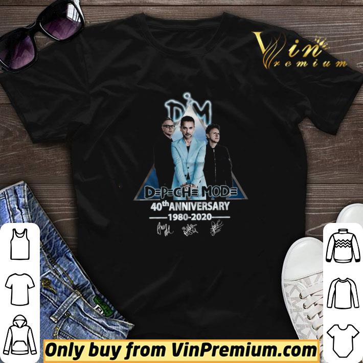 Depeche Mode 40th Anniversary 1980 2020 Signature shirt