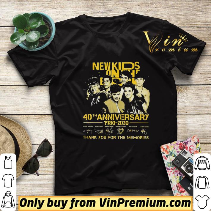 99cf3d94 new kids on the block 40th anniversary 1980 2020 thank you for the memories signatures shirt sweater 4 - New Kids On The Block 40th Anniversary 1980 2020 Thank You For The Memories Signatures shirt sweater