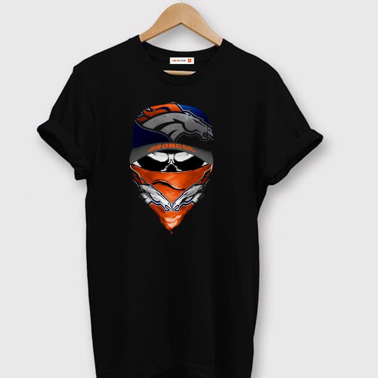 Awesome Skull Face Mask Denver Broncos Shirt