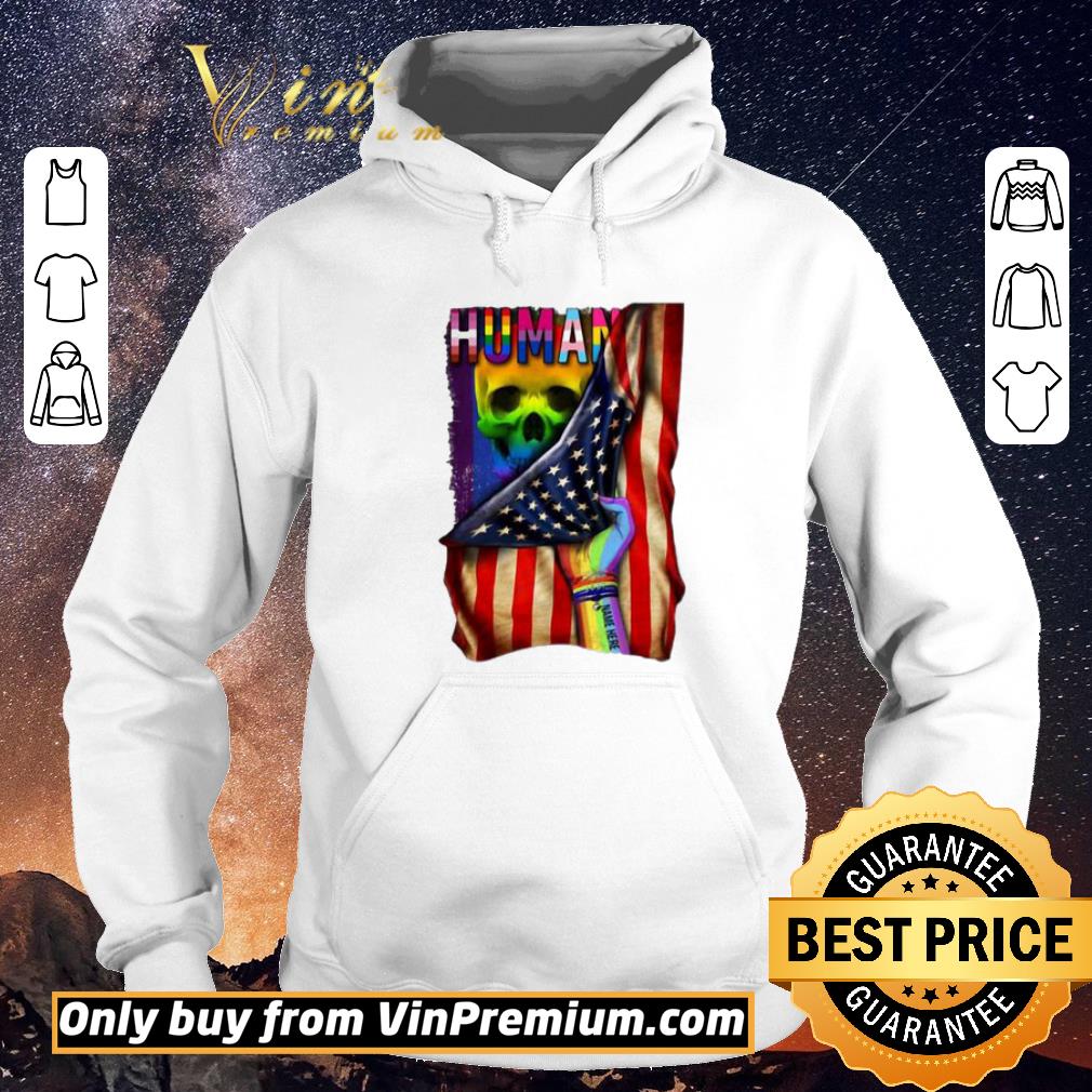 9ee9c582 nice lgbt american flag back human skull shirt 4 - Nice LGBT American Flag Back Human Skull shirt