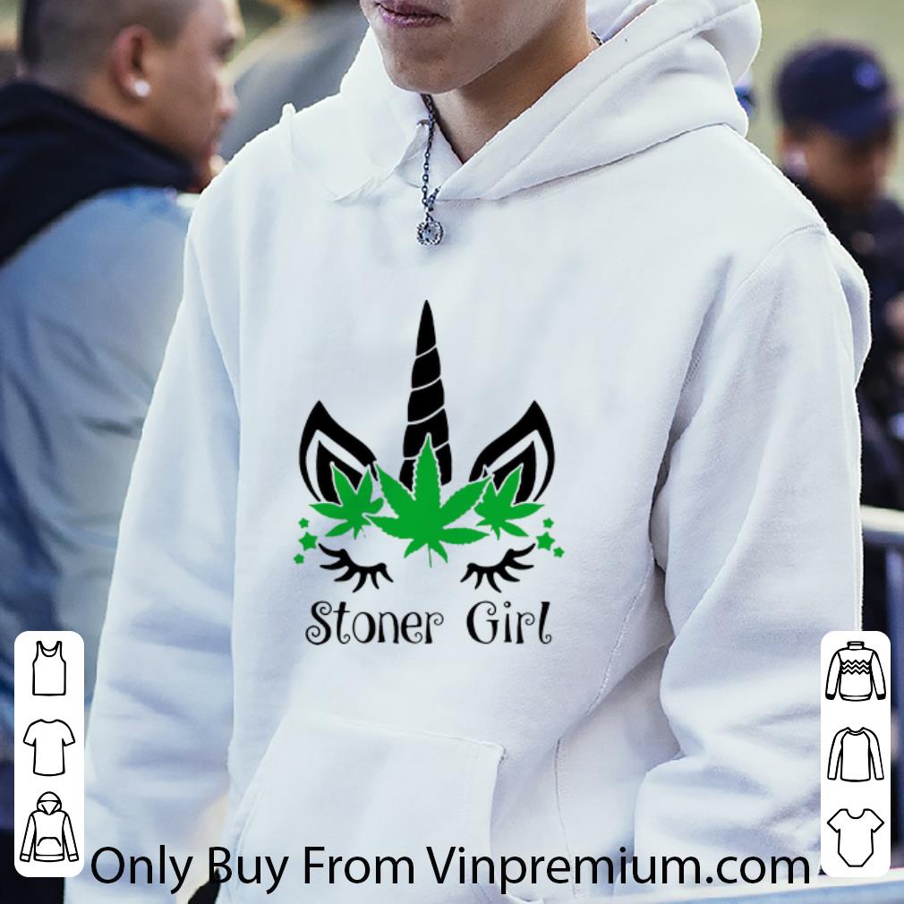a04ac093 hot unicorn stoner girl cannabis shirt 4 - Hot Unicorn Stoner Girl Cannabis shirt
