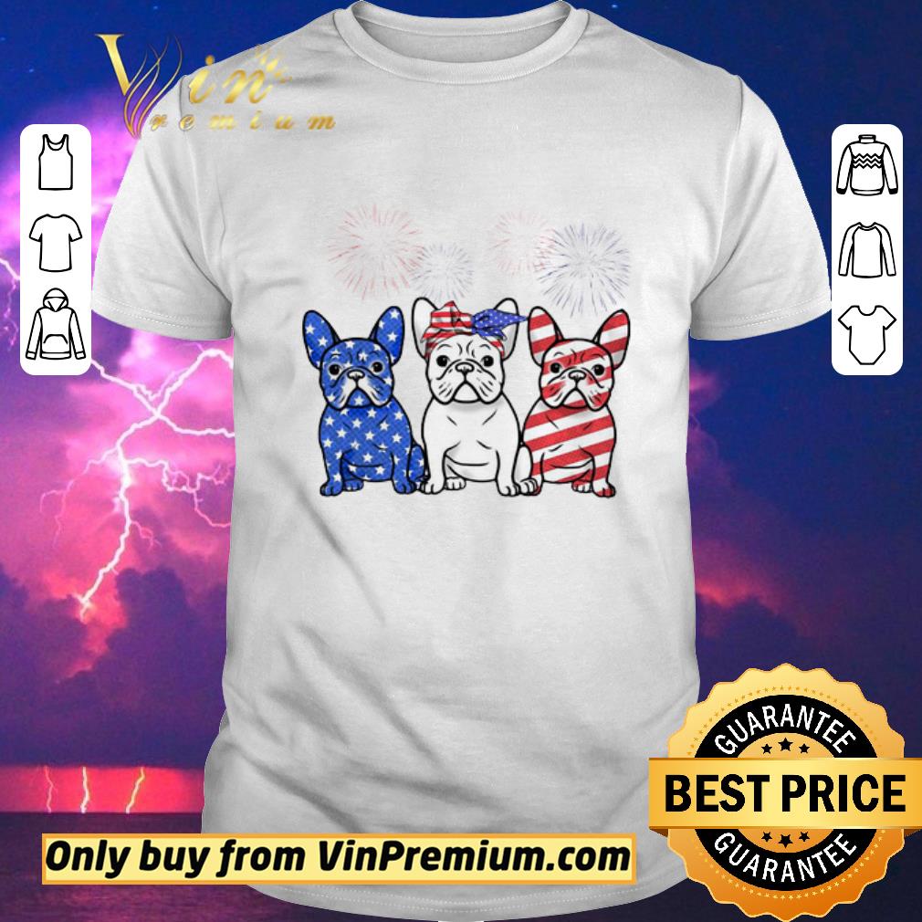 Awesome French Bulldog American Flag 4th Of July shirt sweater