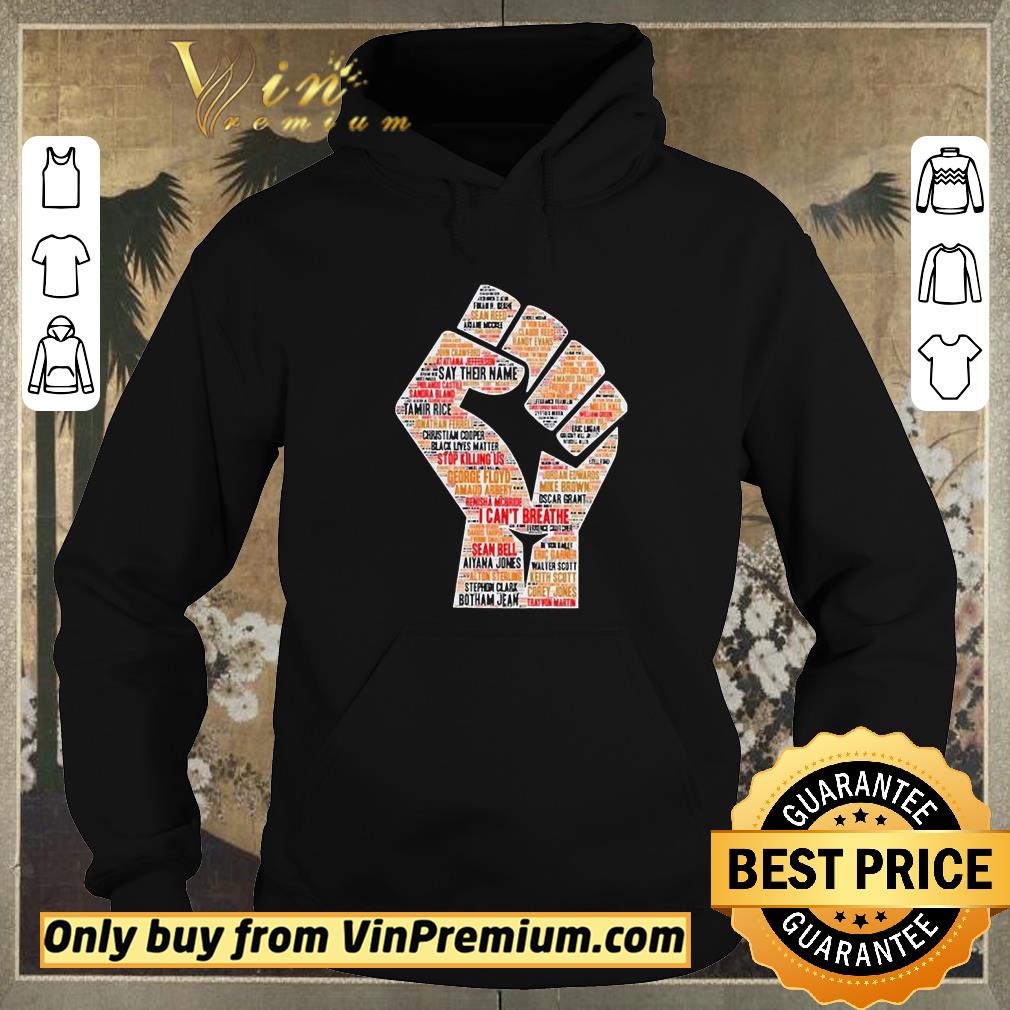 Awesome I can’t breathe black hand power BLM shirt sweater a2ad5f80 awesome i can t breathe black hand power blm shirt sweater 4 - Awesome I can’t breathe black hand power BLM shirt sweater