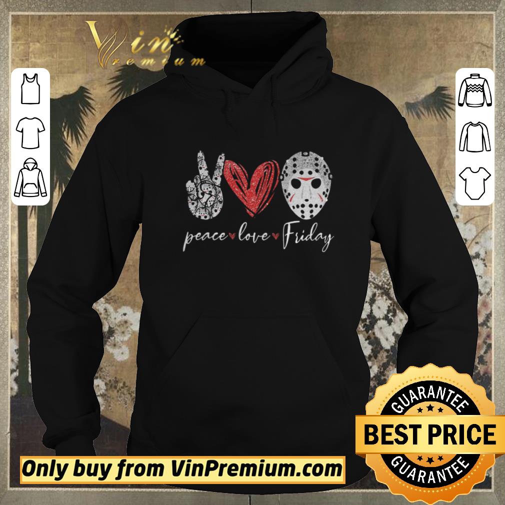 a3be4001 premium jason hockey peace love friday shirt sweater 4 - Premium Jason Hockey Peace Love Friday shirt sweater