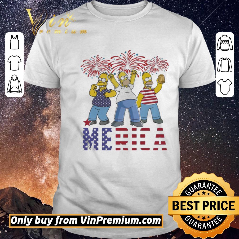 Premium The simpsons merica firework american flag independence day shirt sweater