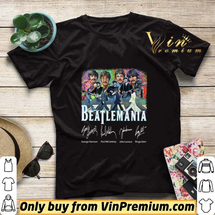 a46050f3 the beatles beatlemania abbey road walking signatures shirt sweater 4 - The Beatles Beatlemania Abbey Road Walking Signatures shirt sweater