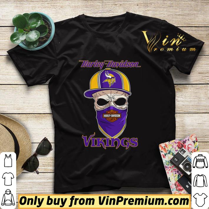 a470cc13 minnesota vikings skull wearing harley davidson cycles mask shirt sweater 4 - Minnesota vikings skull wearing Harley-Davidson Cycles mask shirt sweater