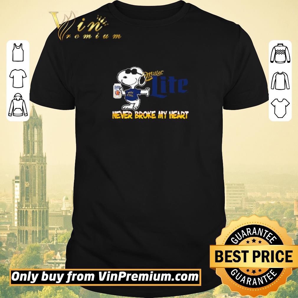 Premium Snoopy Miller Lite broke my heart shirt sweater