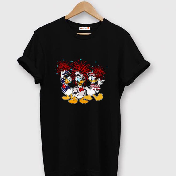 Hot Donald Duck Happy The 4th Of July Merica American Flag Independence Day Shirt