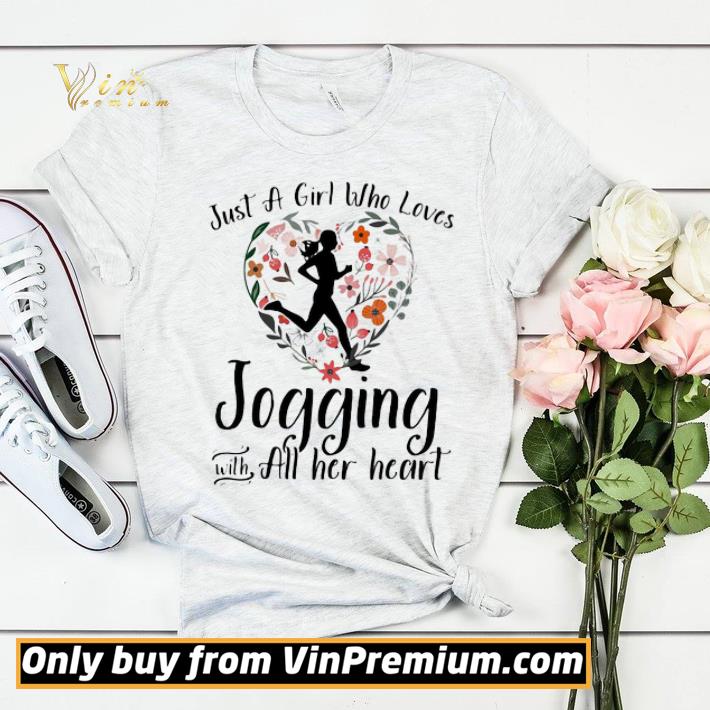 ae168d4d just a girl who loves jogging with all her heart flowers shirt sweater 4 - Just a girl who loves jogging with all her heart flowers shirt sweater