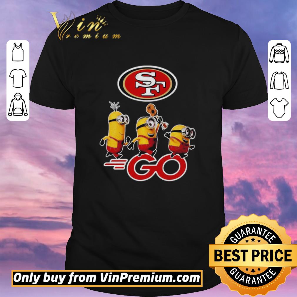 Awesome Minions guitar go san francisco 49ers football logo shirt sweater