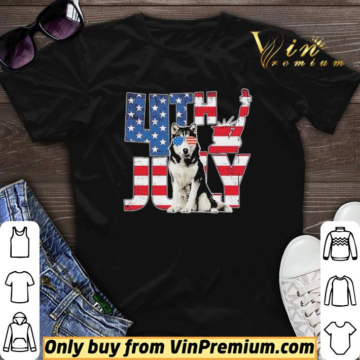Alaska 4th July Dog American Flag shirt sweater