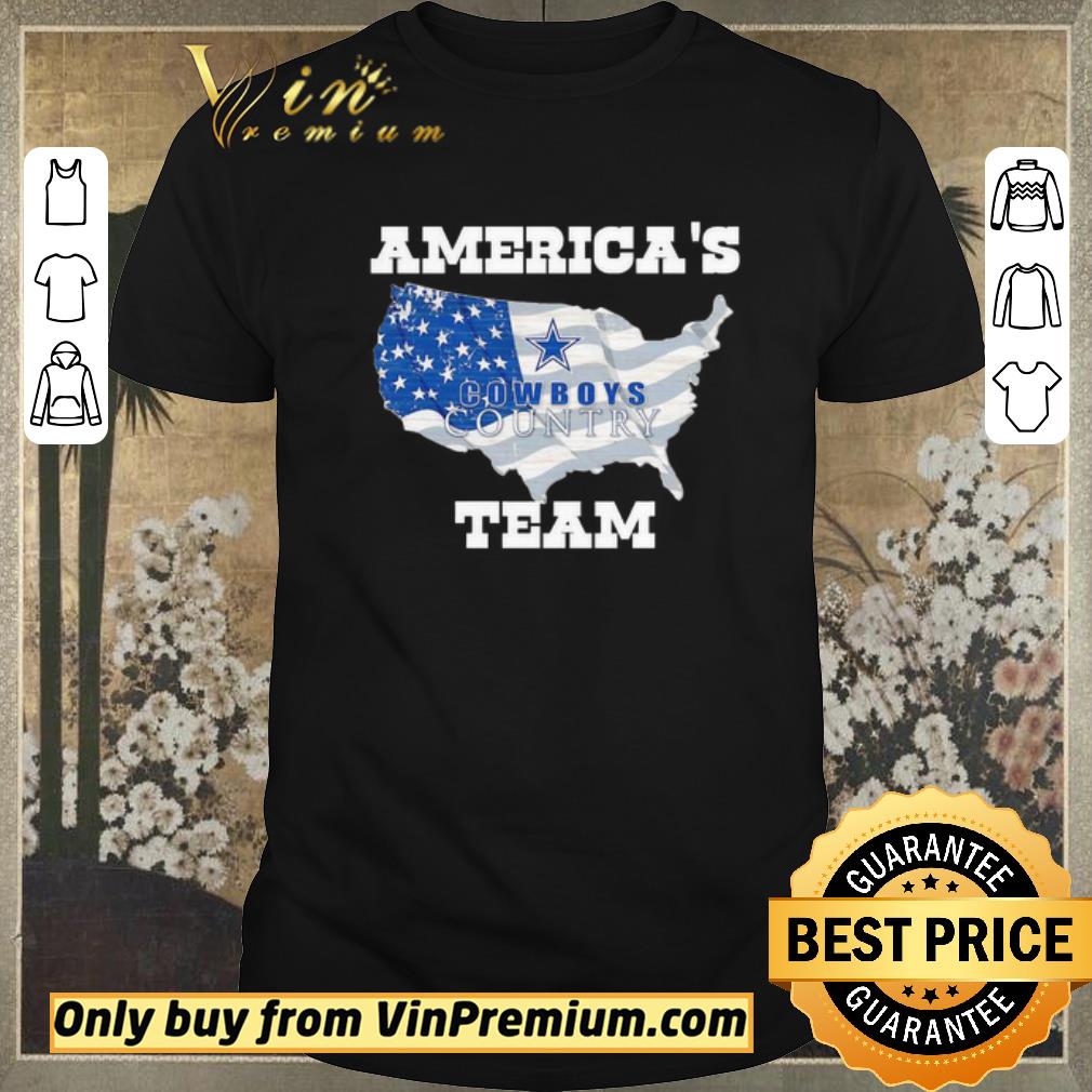 Top America's Cowboys Country team flag shirt sweater