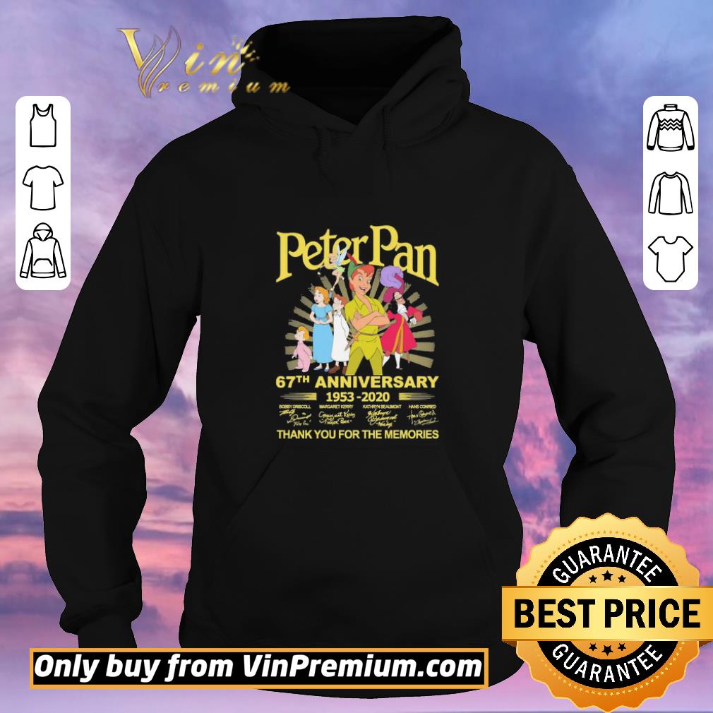 b741a2d8 top peter pan 67th anniversary 1953 2020 thank you for the memories signatures shirt sweater 4 - Top Peter Pan 67th anniversary 1953 2020 thank You for the memories signatures shirt sweater