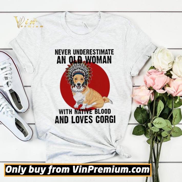 b7a911e6 never underestimate old woman with native blood and loves corgi shirt sweater 4 - Never underestimate old woman with native blood and loves Corgi shirt sweater
