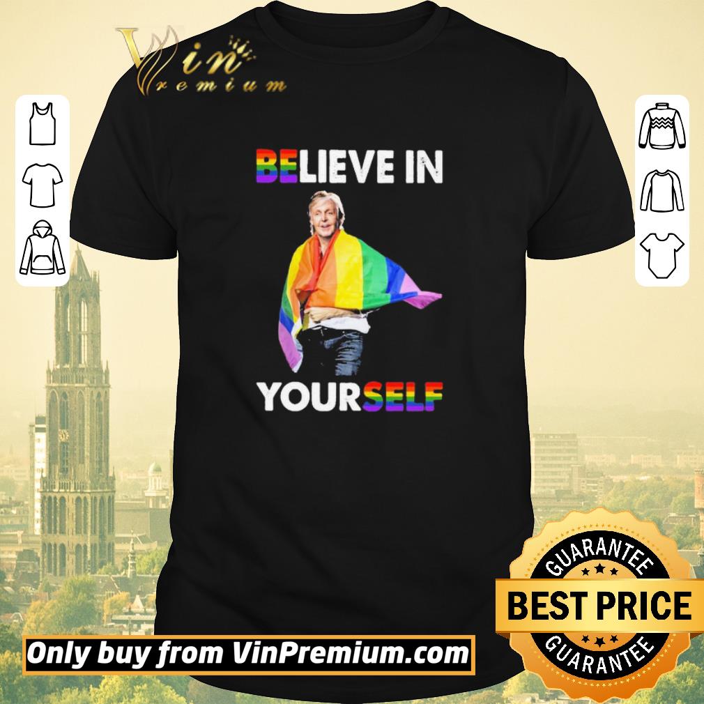 Pretty Paul McCartney Believe In Yourself flag shirt sweater