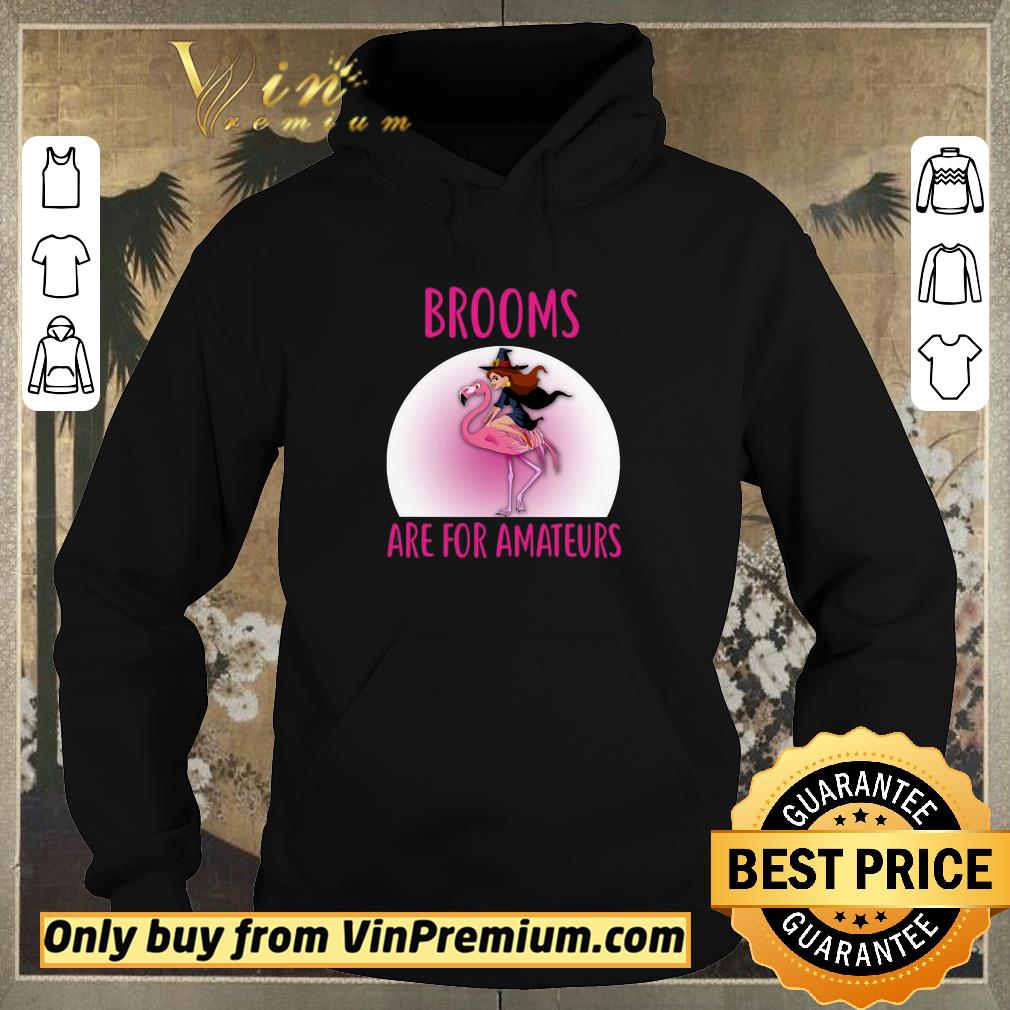 bb3f655e funny flamingo witch girl brooms are for amteurs halloween shirt sweater 4 - Funny Flamingo Witch Girl Brooms Are For Amteurs Halloween shirt sweater