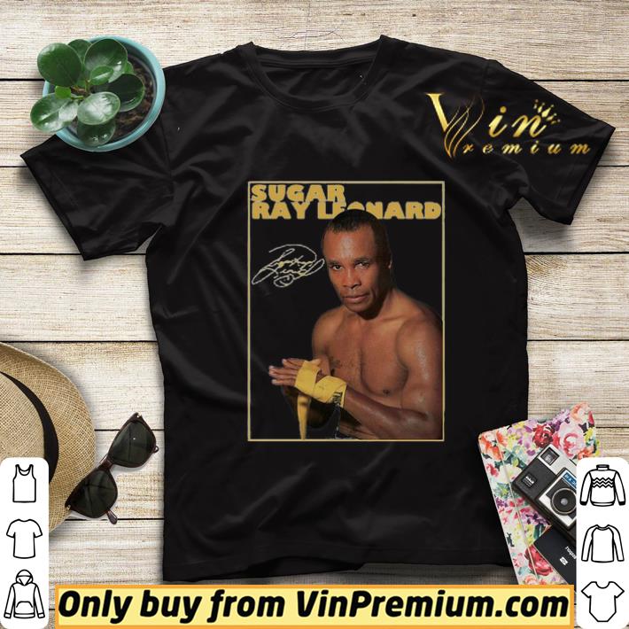 c15e3d32 sugar ray leonard boxing signature shirt sweater 4 - Sugar ray leonard boxing signature shirt sweater