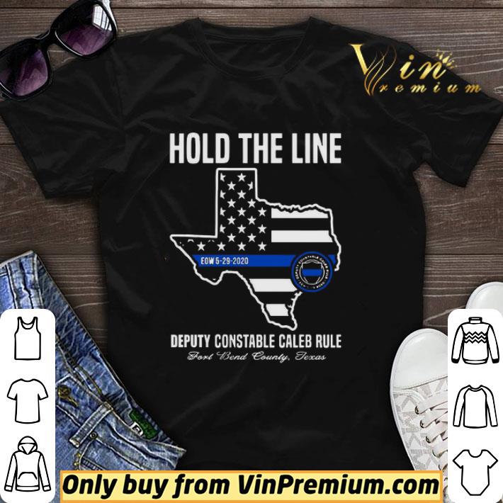 Hold The Line Deputy Constable Caleb Rule Texas map flag shirt sweater