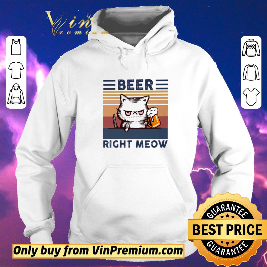 Nice Vintage cat beer right meow shirt sweater c94b0c52 nice vintage cat beer right meow shirt sweater 4 - Nice Vintage cat beer right meow shirt sweater