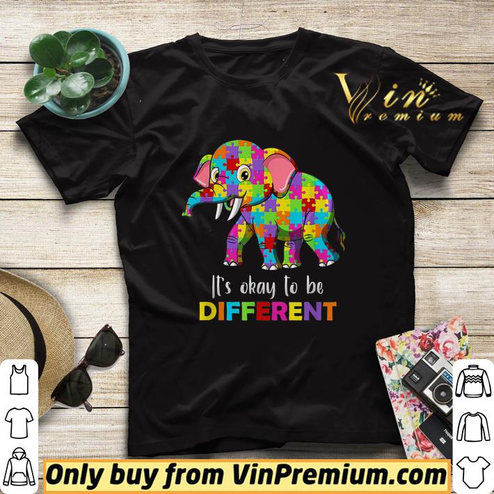 Elephant Autism Awareness It's Okay To Be Different shirt sweater ce11894c elephant autism awareness it s okay to be different shirt sweater 4 - Elephant Autism Awareness It's Okay To Be Different shirt sweater