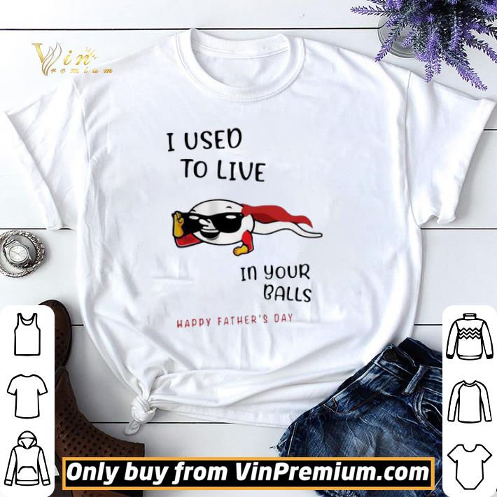 I Used To Live In Your Balls Happy Father’s Day shirt sweater