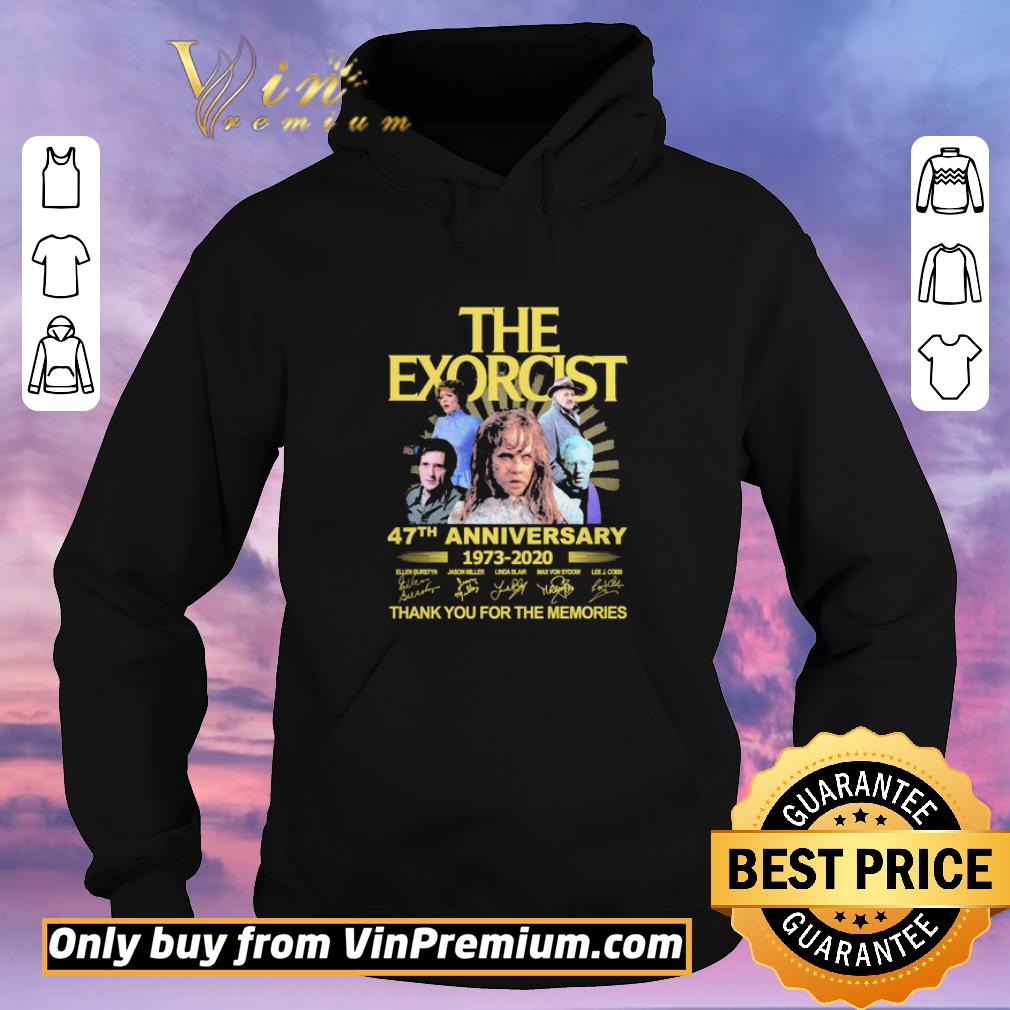 d2dab9ad awesome the exorcist 47th anniversary 1973 2020 thank you for the memories signatures shirt sweater 4 - Awesome The exorcist 47th anniversary 1973 2020 thank you for the memories signatures shirt sweater