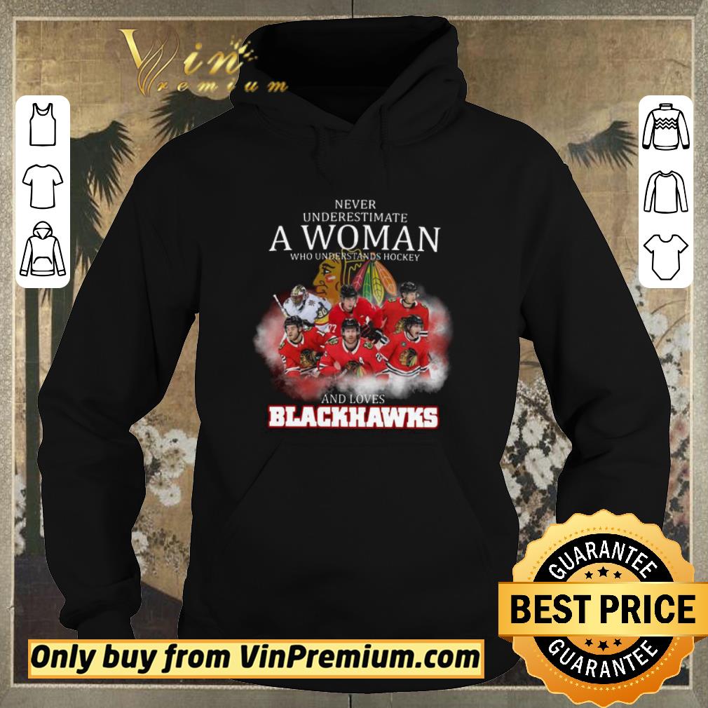 d5cf4a68 awesome never underestimate a woman who understands hockey and loves blackhawks shirt sweater 4 - Awesome Never Underestimate A Woman Who Understands Hockey And Loves Blackhawks shirt sweater