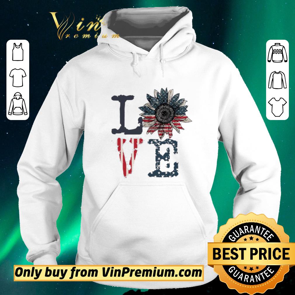 d68c79d5 premium sunflower love american flag shirt sweater 4 - Premium Sunflower Love American Flag shirt sweater