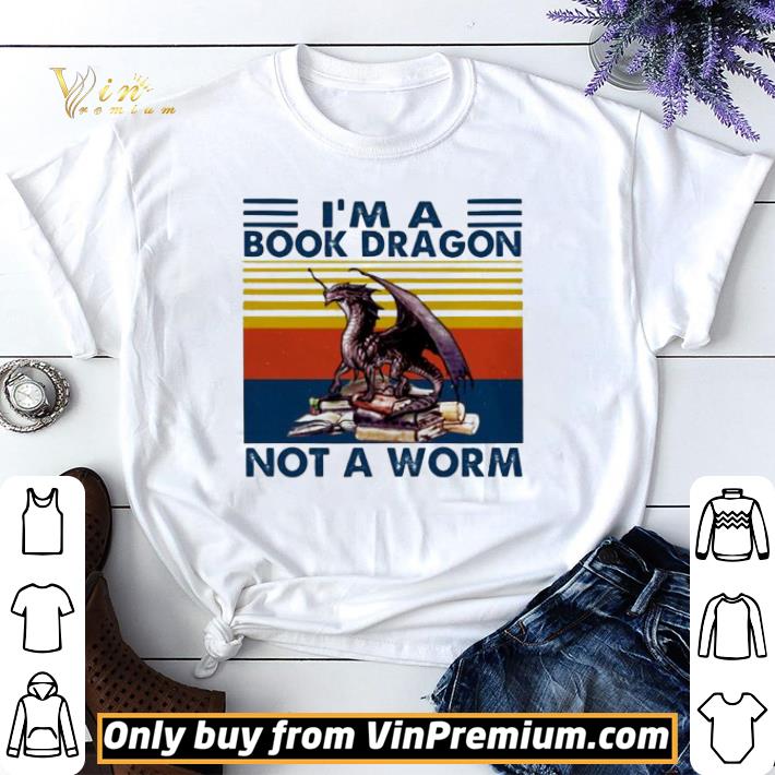 I’m a book dragon not a worm vintage shirt sweater