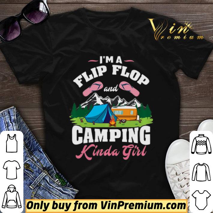 Flip Flop & Camping Kinda Girl – Gift For Camper Pullover shirt sweater
