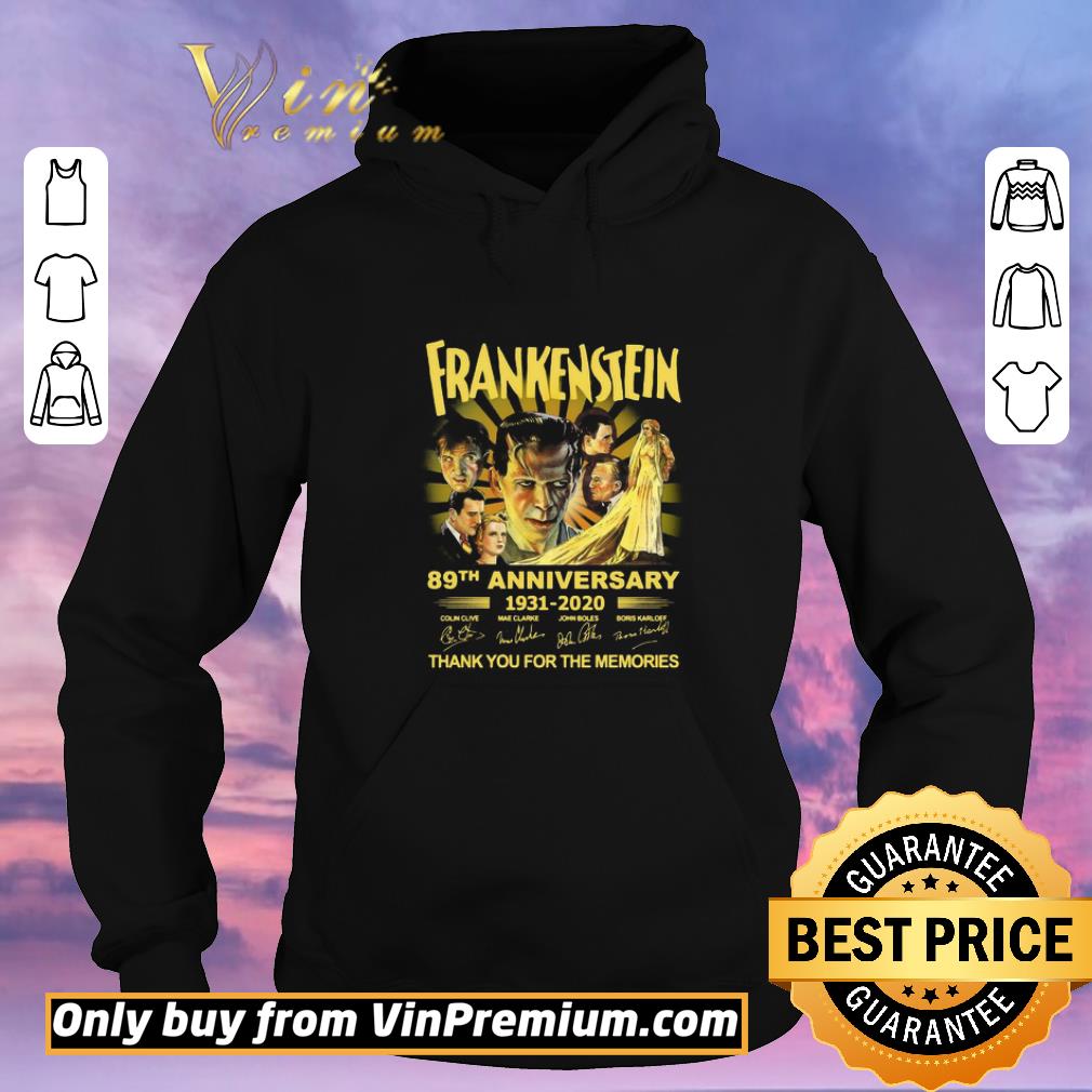 df66c3a8 pretty frankenstein 89th anniversary 1931 2020 thank you for the memories signatures shirt sweater 4 - Pretty Frankenstein 89th Anniversary 1931 2020 Thank You For The Memories Signatures shirt sweater