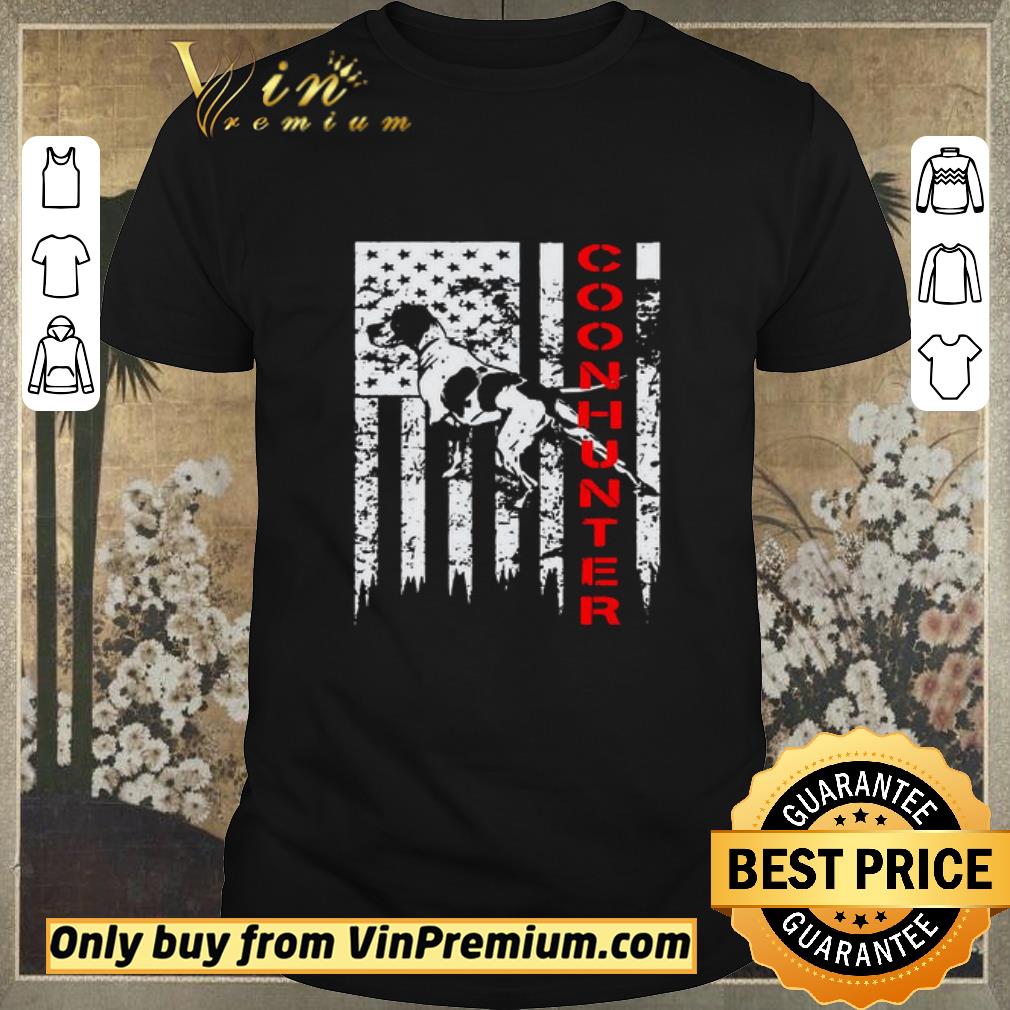 Hot Distressed USA Flag For Coon Hunters shirt sweater