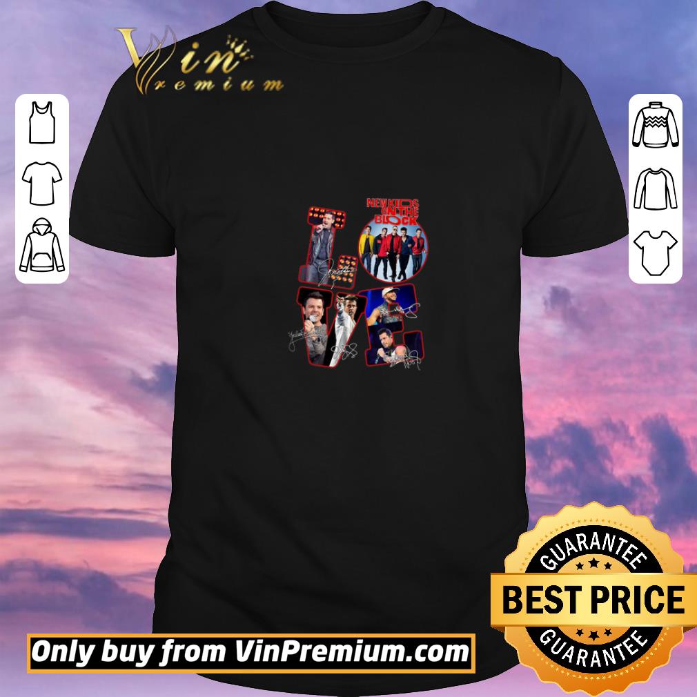 Funny Love New Kids On The Block Signature shirt sweater