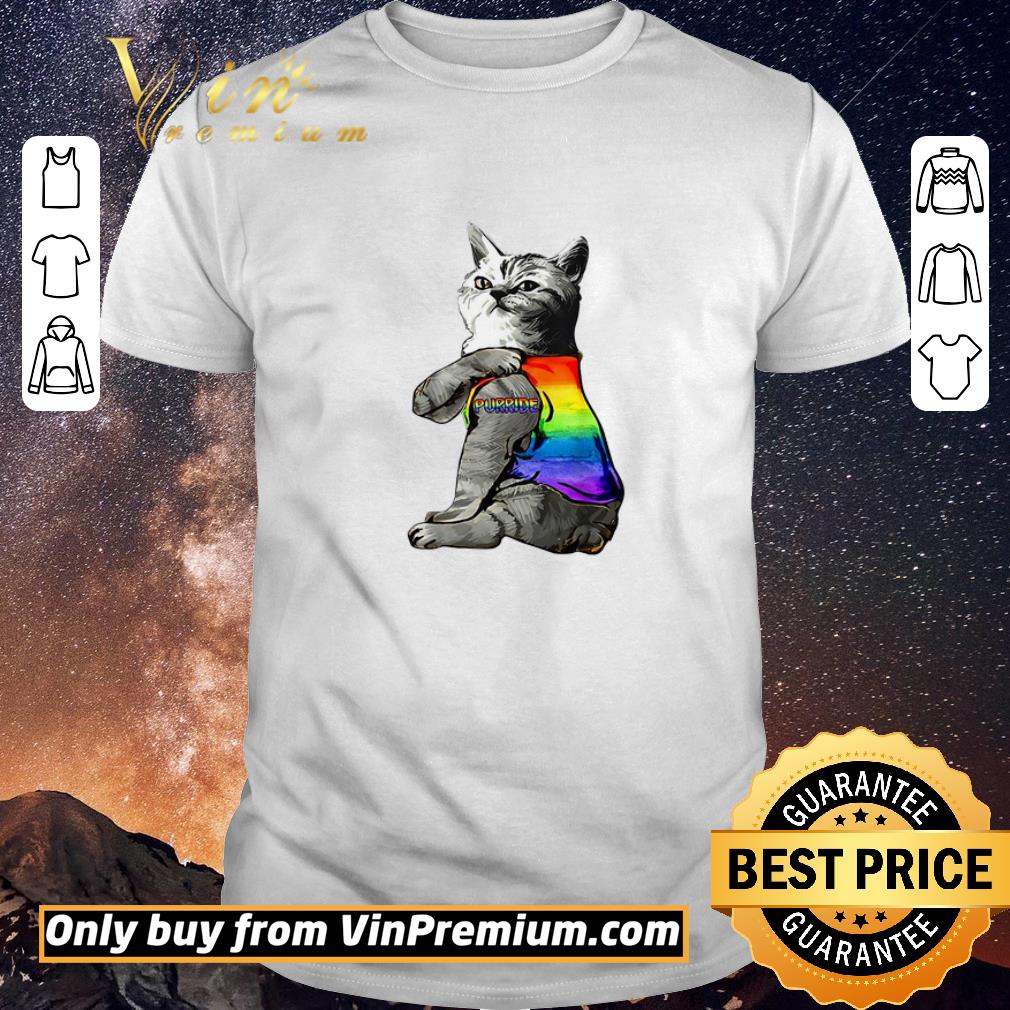 Premium Cat Tattoo Purride Lgbt shirt sweater
